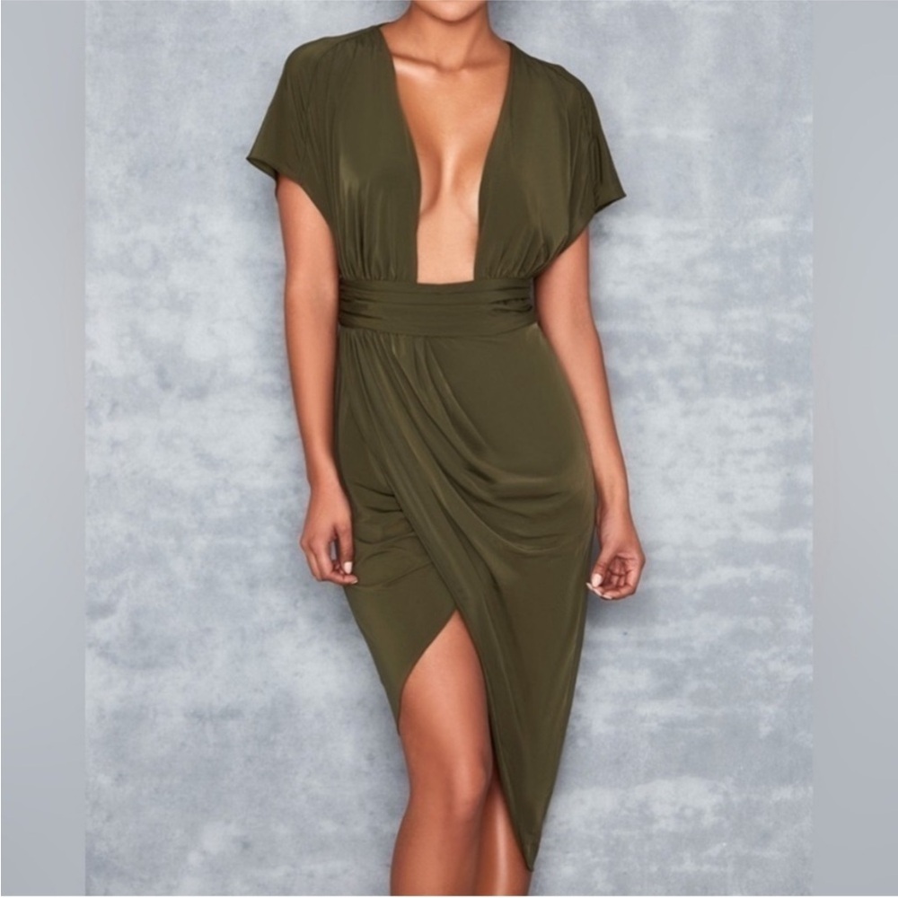Mistress Rocks Madame Drape Back Slinky Dress